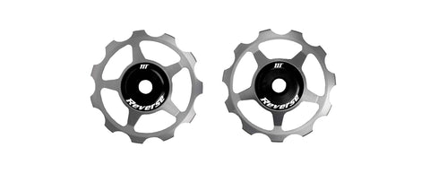 Reverse aluminium pulley set, for Colab, with sealed ball bearings