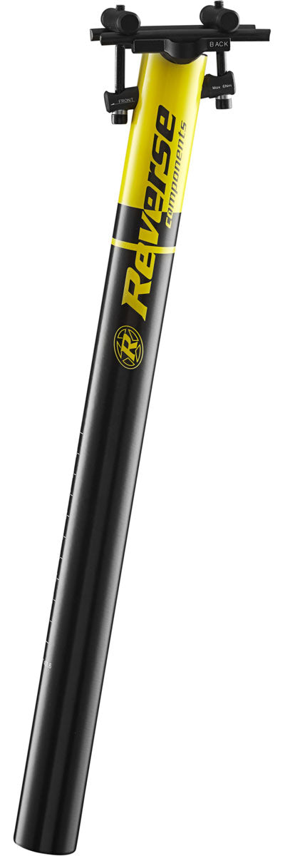 REVERSE Seatpost Style Lite Ø31,6mm (Black/Yellow) - GiraSykkel