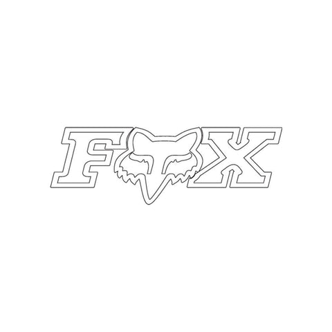 F-HEAD-X TDC STICKER 10 INCH [BLACK] - GiraSykkel