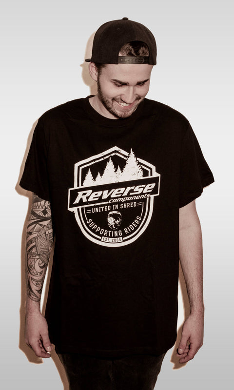 REVERSE T-Shirt "Supporting Riders" blk.XS - GiraSykkel