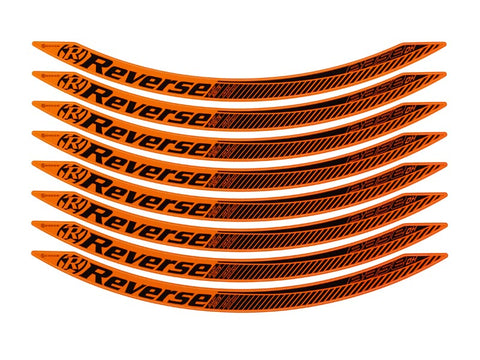 REVERSE stickerkit (Fox-Orange) for Base DH 27,5" (8 sticker for 2 Rims) - GiraSykkel