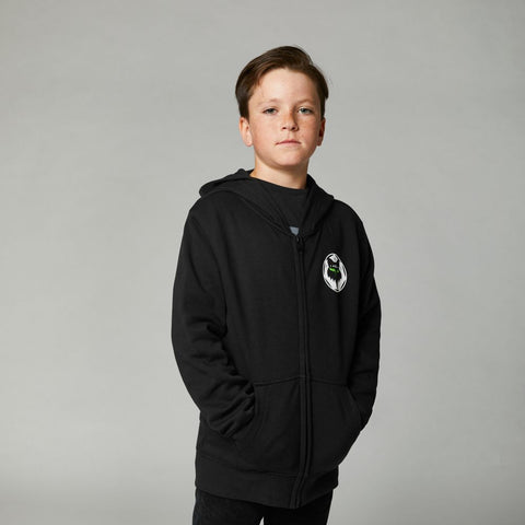 YOUTH NOBYL ZIP FLEECE [BLK] - GiraSykkel