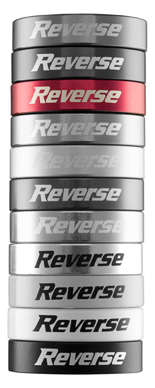 REVERSE Grip Clamping Ring Set Lock On (2 pcs./Red) - GiraSykkel