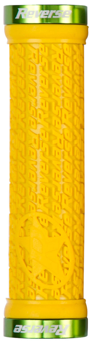 REVERSE Grip Stamp Lock On Ø30mm x 135mm (Yellow/Light-Green) - GiraSykkel