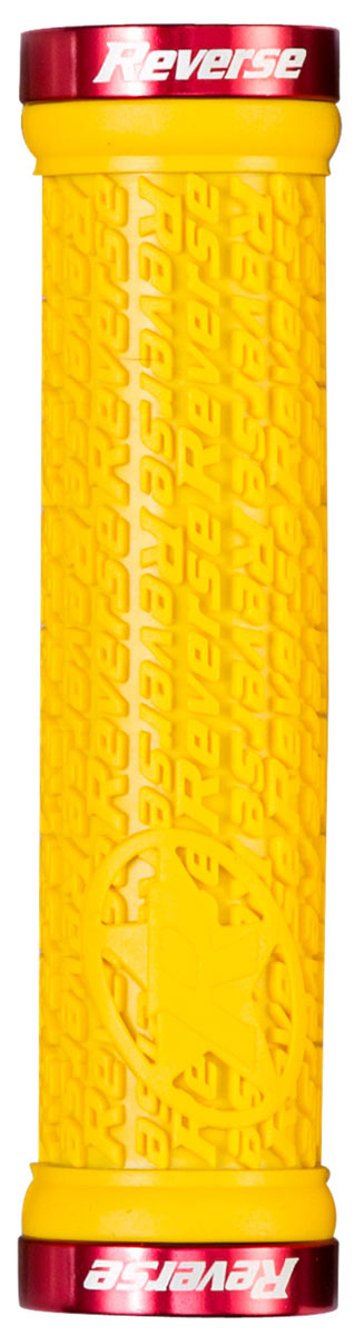 REVERSE Grip Stamp Lock On Ø30mm x 135mm (Yellow/Red) - GiraSykkel