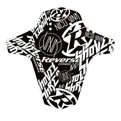 REVERSE Mudfender - Nico Vink Stickerbomb (Black/White) - GiraSykkel