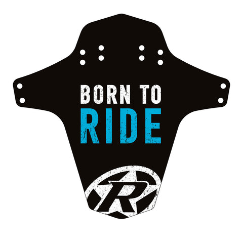 REVERSE Mudfender - Born to Ride (Black/Light-Blue) - GiraSykkel