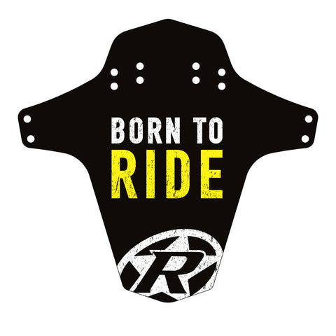 REVERSE Mudfender - Born to Ride (Black/Light-Yellow) - GiraSykkel