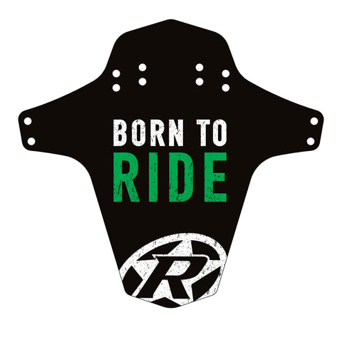 REVERSE Mudfender - Born to Ride (Black/Neon-Green) - GiraSykkel